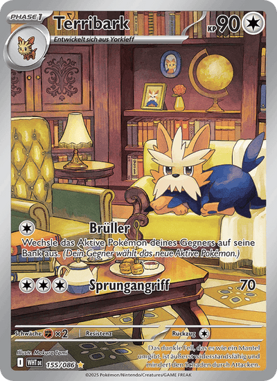 Terribark 155/086 Weiße Flammen Pokémon Karte