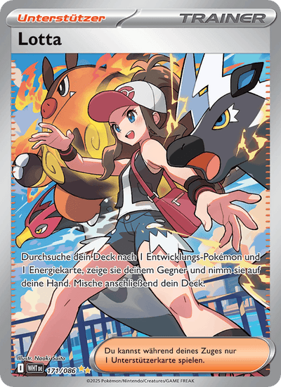 Lotta 171/086 Weiße Flammen Pokémon Karte